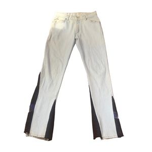 Brittania upcylced white 29x32 flared jeans